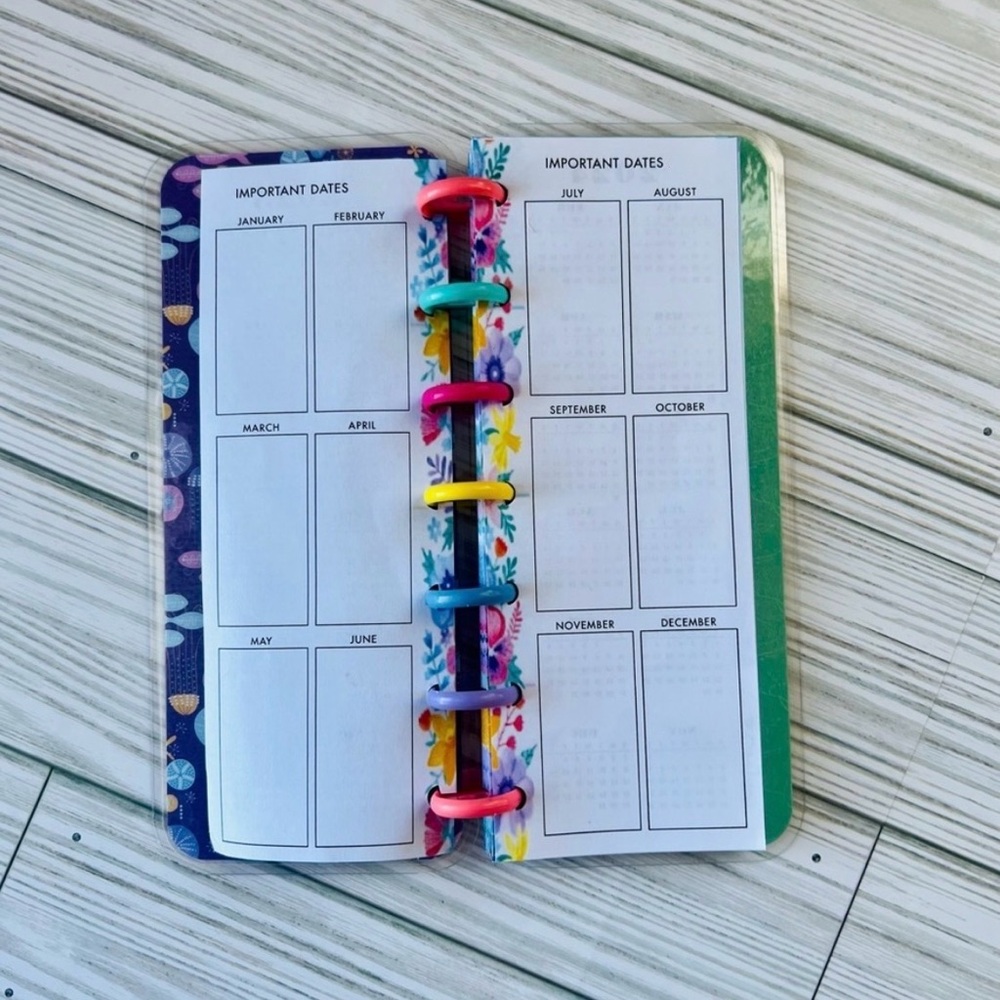 Happy planner skinny mini size weekly layout Disney Princess Ariel mermaid - Picture 11 of 12